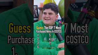 BIG JUSTICE Guesses The TOP 7 Most Purchased Costco Items! #shorts #costco #bigjustice #therizzler