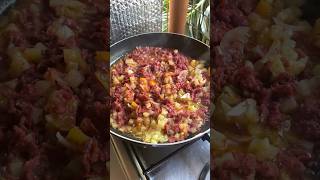 Delicious Corn Beef and Egg tomatoes | Filipino breakfast #shorts #breakfastideas