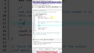 Increment operator in C/C++ | Predict the output | #new #shorts #short #ytshorts