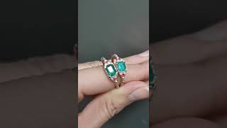 Antique style Emerald rings