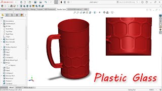 Use WRAP for Plastic Glass Model on SOLIDWORKS !!!