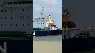 Cargo ship under way Truong Giang river #vessel #merchantvessel #cargoship