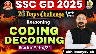 Coding Decoding | Reasoning | SSC GD 20 Days Challenge | SSC GD 2025 | Reasoning by Abhiimanyuu Sir