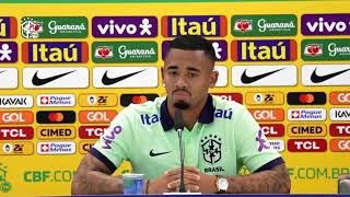 SELEÇÃO BRASILEIRA: Coletiva de imprensa com Gabriel Jesus