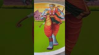 અદભુત રંગોળી l Awesome Rangoli artwork of Shree Ram 🏹 #jamnagar #rammandir #ayodhya #shorts