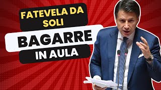 Conte ritira il suo supporto al ddl corruzione: "Procedete senza di me". E' CAOS in Aula..