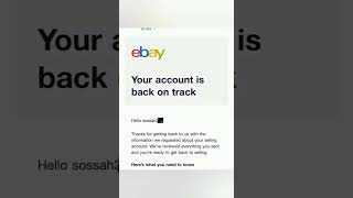 ebay banned me from selling | ebay account