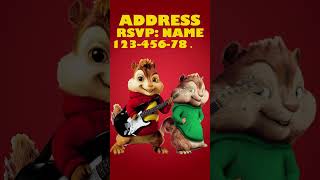 Alvin and Chipmunks Invitation