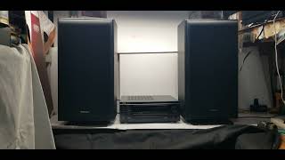 🔴 Denon AV Surround Sound Receiver & Technics  3 Way Speakers Great Stereo System  for Music 🎼