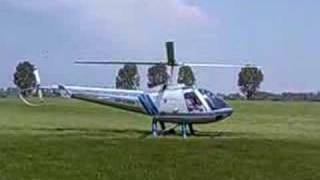 Helicopter Enstrom 280 FX takeoff