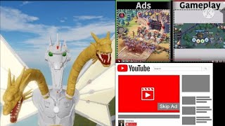 (Roblox Kaiju Universe) Ads be like: