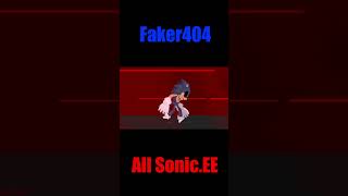 Faker!404 Sans vs All Sonic.Exe Part 1 || (Stick Nodes) #shorts