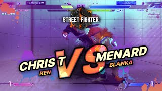 SF6 → ChrisT (Ken) vs MenaRD (Blanka) - Street Fighter 6