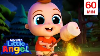 Melty Marshmallow Camping Song | Colorful Little Angel Sing Along Nursery Rhymes