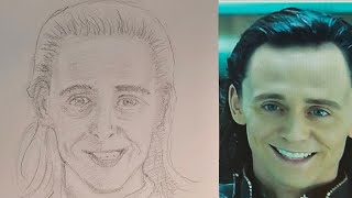 Loki portrait , drawing journey 62