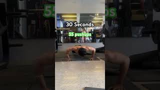 30 Seconds 55 pushups 😱#shorts