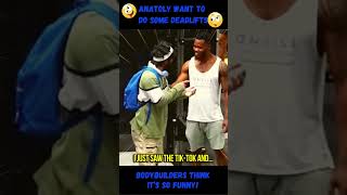 Watch Anatoly Lift What Others Can’t budge! HILARIOUS TWIST AT END!  #gymprank #anatoly #funnygym