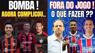 [ BOMBA ] DESFALQUES CONFIRMADOS NO VITÓRIA - NO BAHIA TEM JOGADOR VETADO PARA JOGO COM O FLAMENGO.