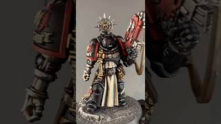 Black Templar veteran with bolt rifle painting process! #warhammer40000 #warhammer #40k #miniature