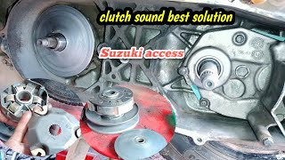 Suzuki access clutch fitting | how to  access clutch sound problem solve | change clutch pulley