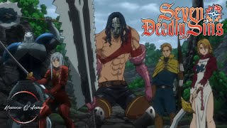 Dawn Roar VS Ban, King & Meliodas FULL FIGHT SCENE | Seven Deadly Sins | Nanatsu no Taizai