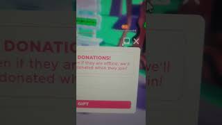 Check my gifts Day 1 #plsdonate #roblox #robux #foryou #shorts #youtubeshorts