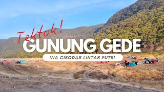 Pendakian Gunung Gede | Cibodas Lintas Putri (Tektok)