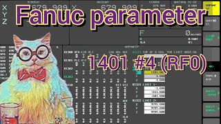 Fanuc parameter 1401 #4 (RF0). Зависимость регулятора ускоренной подачи от рабочей.