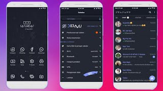 TEMA DARK MIUI 10 TERBARU || JAM DI TENGAH, TEMBUS WA, YOUTUBE & SEMUA APLIKASI BAWAAN