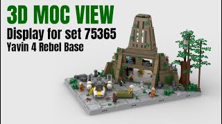 Display for set 75365 - Yavin 4 Rebel Base | Lego MOC