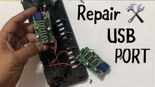 USB Extension Board Repair ⚠️🛠️  यूएसबी पोर्ट रिपेयर करें पाँच मिंट में ।