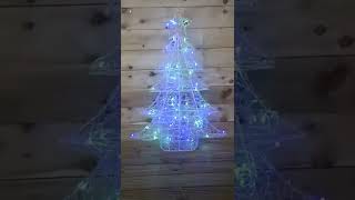 LV191185M 1m Samuel Alexander Premier Outdoor Acrylic Christmas Tree with 120 Multicoloured LEDs