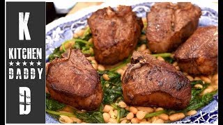 Lamb Chops, Rosemary & Garlic Beans | Kitchen Daddy