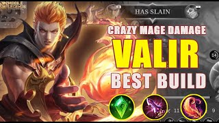 VALIR Insane Magic Damage Valir 100% Annoying - Build Top 1 Global Valir ~ MLBB