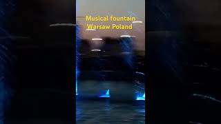 musical fountain in Warsaw Poland #youtubeshort #fountain #musical @tulikaagarwal888