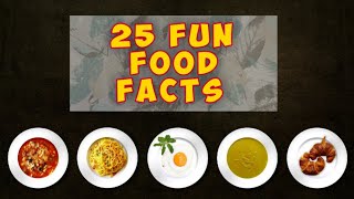 25 Fun food facts for kids (part 1)tehrim's Info channel