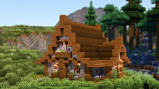 Minecraft: How to Build a Large Cozy Starter House | Easy Survival Tutorial