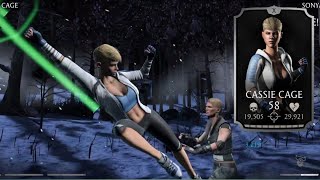 Mortal Kombat mobile Silver Character Cassie Cage all powers