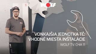 Vonkajšia jednotka tepelného čerpadla: Vhodné miesta inštalácie | WOLF TV - CHA 11