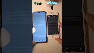 iPhone vs Poco - open app test #speedtest