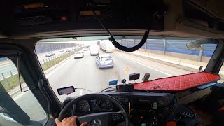 European Trucking POV - Driving Through Warsaw Poland