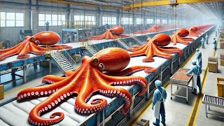 Inside the Giant Octopus Factory 🐙🐙 From Ocean to Factory | Captain Discovery