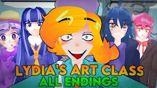 Lydia's Art Class - ALL ENDINGS - [Full Walkthrough] - Roblox