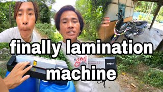 finally lamination machine