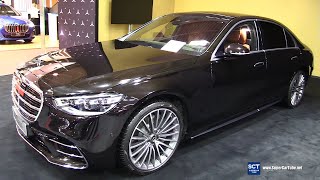 2022 Mercedes Benz S Class S 580 4Matic L - Exterior and Interior Walkaround - 2022 Sofia Motor Show