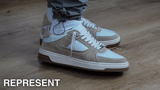 Represent Apex Taupe Sneaker REVIEW & Try-On *Luxe Premium Details* These are NICE..