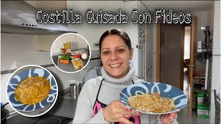 🍖Costilla Guisada Con Fideos🍖 // Fácil, rápido y económico // La Mari Cocina