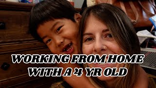 Working from Home with a 4 year old | Taking Guesses on Baby Gender | Fisher Family Vlogs | Vlogmas