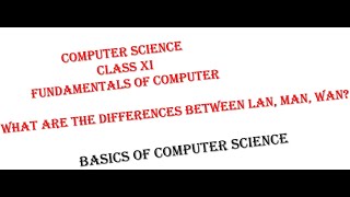 What are the differences between LAN, MAN, WAN ? COMPUTER_SCIENCE CLASS XI