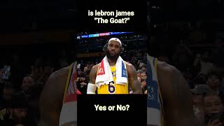 Lebron James take on Goat Debate #shorts #lebronjames